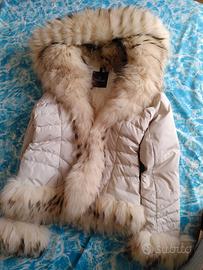 Cappotto Moncler bianco da donna
