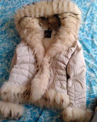 Cappotto Moncler bianco da donna