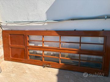 Lotto infissi legno piu porta