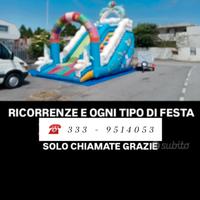 scivolo gonfiabile per compleanni e feste 
