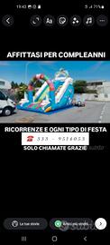 scivolo gonfiabile per compleanni e feste 