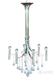 Gaetano Sciolari lampadario lampada design anni 70