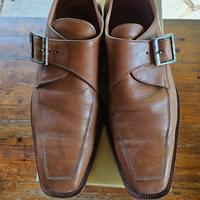 mocassino vera pelle con fibbia n.45