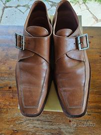 mocassino vera pelle con fibbia n.45