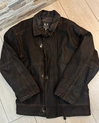 Giacca vera pelle vintage