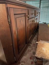 Servante con vetrina massello