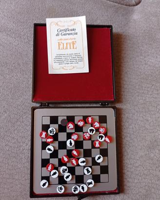 scacchi in miniatura vintage 8x8 in argento 925