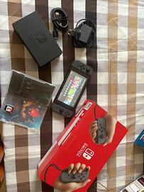 Nintendo Switch+Mario+scatola+accessori
