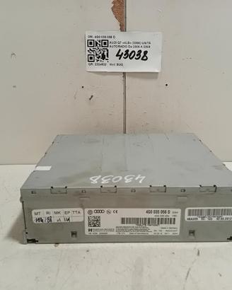 AUTORADIO MP3 AUDI Q7 Serie (4LB) 4G0035056D BUG (