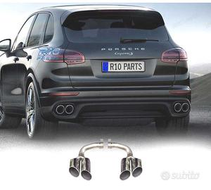 TERMINALI SCARICO PORSCHE CAYENNE 17- LOOK S CROMA