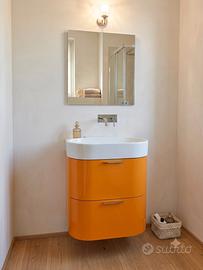 Mobile lavabo nuovo design curvo laccato