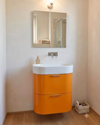 Mobile lavabo nuovo design curvo laccato