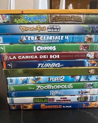 DVD di vari film per bambini/ragazzi