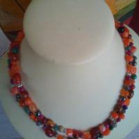 Collana doppio filo in pietre dure