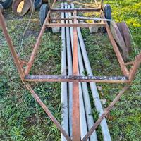 carrello agricolo porta tubi irrigazione 