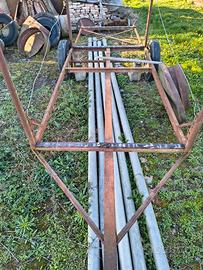 carrello agricolo porta tubi irrigazione 