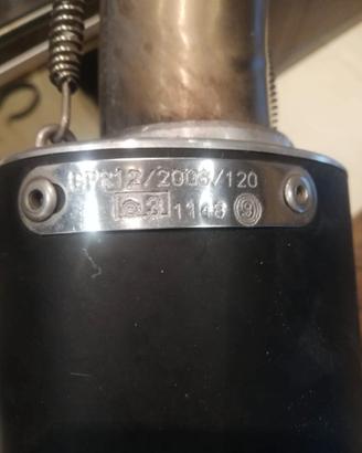TERMINALE SCARICO GPR FUORE NERO OMOLOGATO