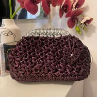 borsa,clutchbag ad uncinetto,borsa fatta a mano