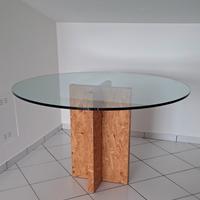 TAVOLO IN CRISTALLO ROTONDO