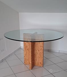 TAVOLO IN CRISTALLO ROTONDO