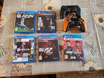 Giochi PS4 e controller 