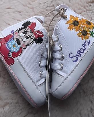 scarpine da culla minnie pink