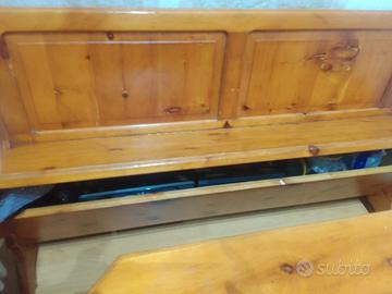 tavolo con panche 1 grande 1 picola1 angoliera