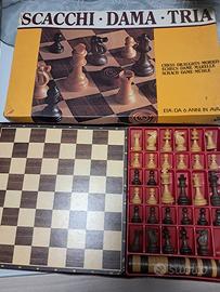 gioco scacchi dama tria anni'70 