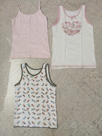 nr.3 canotte cotone tg.10/11 anni