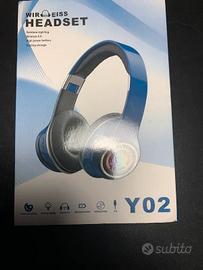 Cuffie wireless 5.0 ricaricabili usb nuove