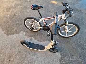 BICI-BIKE BMX -UMT- + MONOPATTINO PIEGHEVOLE X RAG
