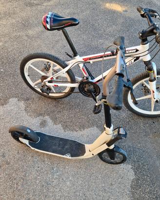 BICI-BIKE BMX -UMT- + MONOPATTINO PIEGHEVOLE X RAG