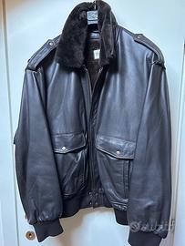 Giaccone in pelle Mabrun Tg. 56 stile aviatore
