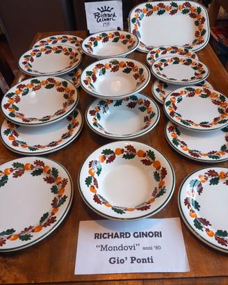 RICHARD GINORI "Mondovì " Gio' Ponti servizio