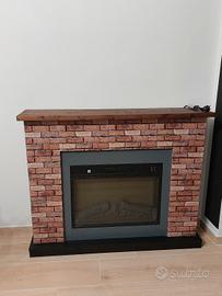 camino elettrico 2200w riscaldante effetto fiamma 
