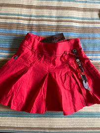 Gonna bambina 18 mesi rossa Catimini nuova!