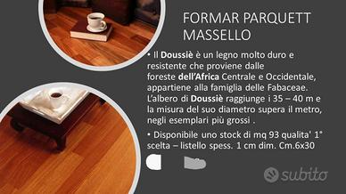 Parquet 1 scelta Doussie Africa Massello 