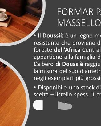 Parquet 1 scelta Doussie Africa Massello 