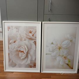 Stampe floreali primaverili, con cornice. 50x70