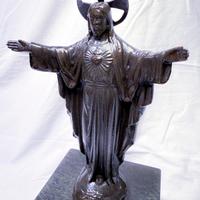 Statua Sacro Cuore di Gesù in bronzo