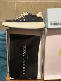 Scarpe uomo Philippe Model Temple numero 41 blue