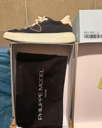 Scarpe uomo Philippe Model Temple numero 41 blue