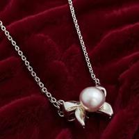 Splendida Collana in Argento 925 con Perla Natural