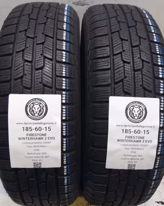 2 GOMME 185 60 15 FIRESTONE A63583