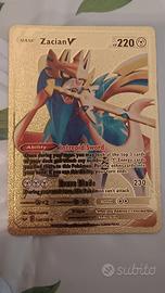 Carta Pokemon Zacian V Gold - HP 220