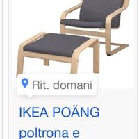 Sedia con poggiapiedi