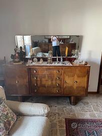 Coppia di mobili vintage in radica