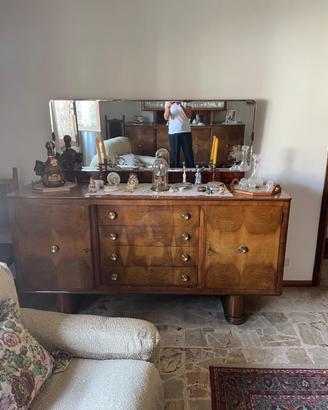 Coppia di mobili vintage in radica
