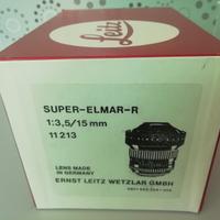 LEITZ SUPER ELMAR R 15mm f3.5 solo imballo per mod