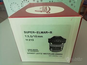 LEITZ SUPER ELMAR R 15mm f3.5 solo imballo per mod